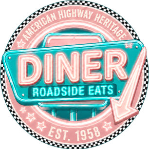 Women’s Retro Diner Roadside Eats 1958 T-Shirt