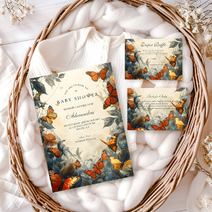 Butterfly Garden Baby Shower Invitation