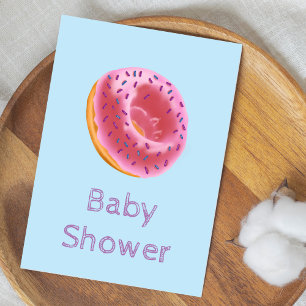 Cute Doughnut Baby Shower Invitation