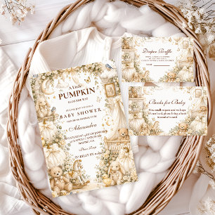 Luxury White Pumpkin Baby Shower Napkin