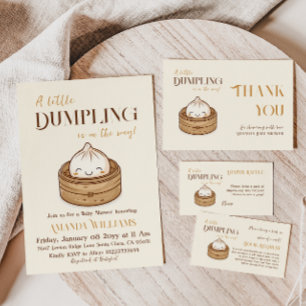 Little Dumpling Kawaii Baby Shower Diaper Raffle Enclosure Card