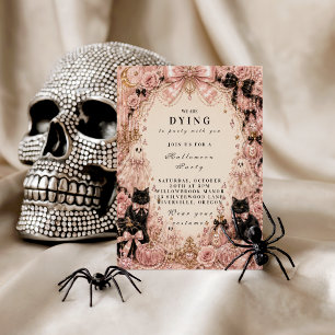 Elegant Pink Halloween Celebration Tote Bag