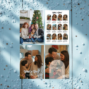 What a Year Family Photo Collage Christmas Holiday
