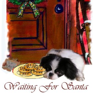 Japanese Chin Christmas Gifts Holiday Card