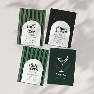 Luxury Tinis & Tees Golf Bachelorette Weekend Invitation