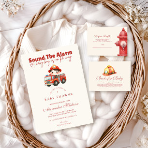 Sound The Alarm Baby Shower Registry Enclosure Card