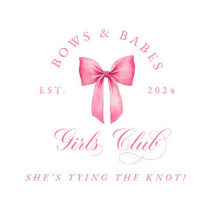 Bows and Babes Girls Club Bachelorette  Paper Plate