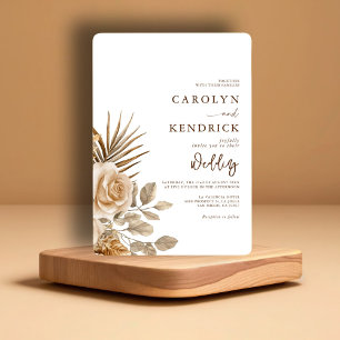 Elegant Boho Neutral Floral Accent Wedding Welcome Gift Tags