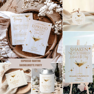 Espresso Martini Bachelorette Party  Classic Round Sticker