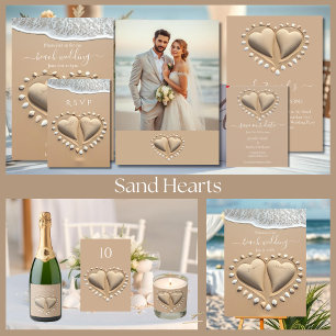 Beach Wedding Registry and Honeymoon Fund Business Card