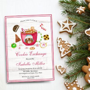 Watercolor Chocolate Gingerbread Cookie Holiday