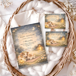 Highland Cow Meadow Baby Shower Invitation