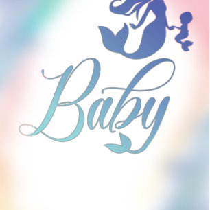 Mermaid Baby Shower Under the Sea Pastel Invitation
