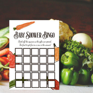 Retro Farmer's Market Locally Grown Baby Shower Invitation