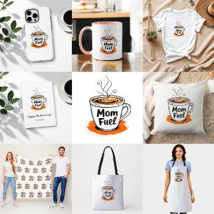 Mum Fuel   Hilarious Coffee Lover Mum T-Shirt