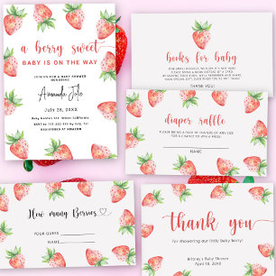 Strawberry - What's in your purse baby shower game