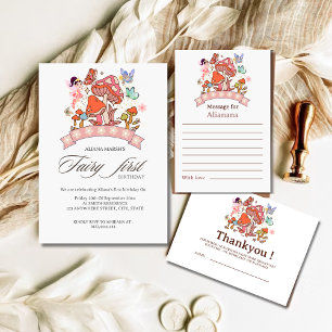 Time Capsule Fairy Enchanted Minimal 1st Birthday  Poster