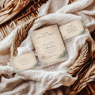 Love Is An Adventure Bridal Shower Invitation