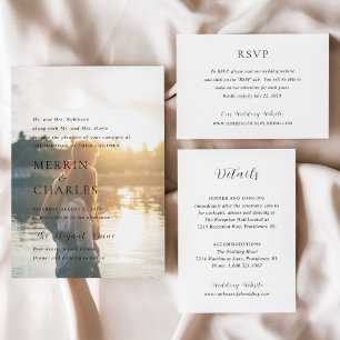 Merrin Photo Elegant Wedding Invitation