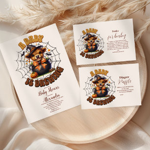 A Baby is Brewing Halloween Baby Shower Invitation