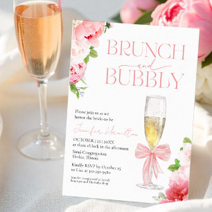 Brunch and Bubbly   Bow Wild Garden Bridal Shower Paper Plate