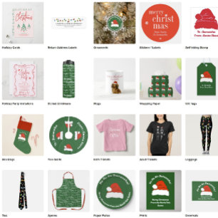 Modern Merry Christmas Invitation