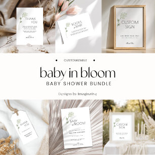 Floral Baby in Bloom Baby Shower Invitation