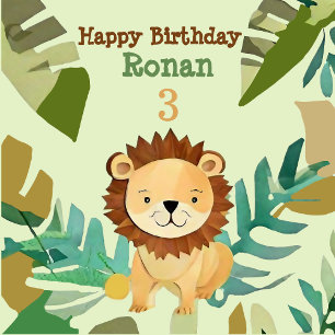 Little Jungle Prince Lion Birthday T-Shirt