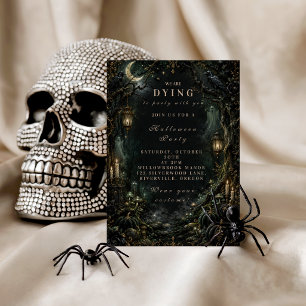 Elegant Haunted Forest Halloween Party Tote Bag
