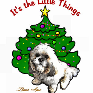 Lhasa Apso Christmas Gifts Holiday Card