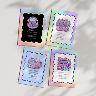 Y2K Bride Retro '90s Throwback Bachelorette Invitation