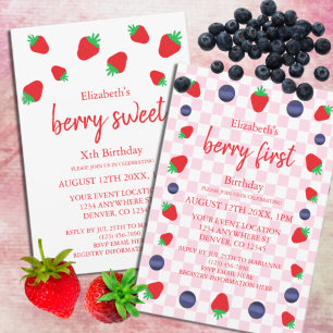 Berry Sweet Birthday Invitation