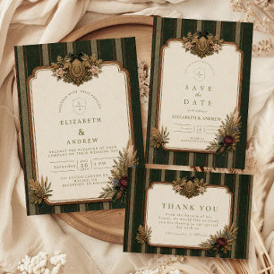 Classic Equestrian Country Wedding Save The Date