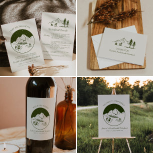 Camp Themed Bachelorette Party Thank You Card