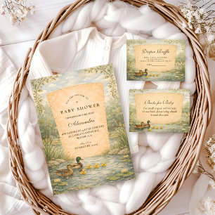 Duckling Pond Baby Shower Invitation