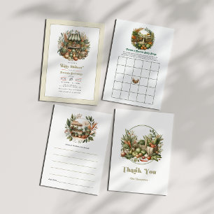 Elegant Farmers Market Baby Shower Acrylic Invitations