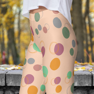 Fun, Bright and Bubbly on Alice Blue Capri Leggings