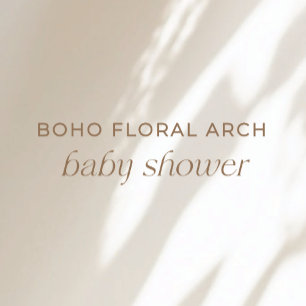 Boho Beige Thank You Baby Shower Favor Classic Round Sticker