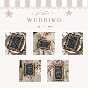 Royal Midnight Celestial Wedding Save The Date