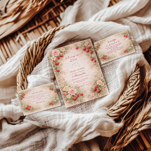 Our Little Strawberry Love Bridal Shower Napkin