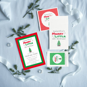 Merry Little Birthday Invitation