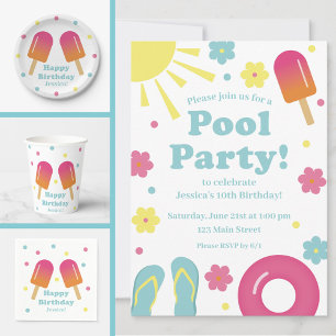 Children's Pastel Ice Pop Napkin