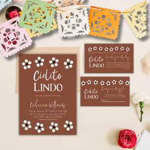 Cielito Lindo Talavera Mexican Baby Shower Party Invitation