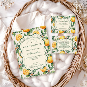 Citrus Orchard Baby Shower Invitation