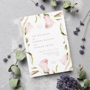 Budget Black Pampas Boho Wildflower Wedding Flyer