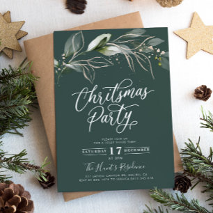 Cute Jingle & Mingle Christmas Party Invitation