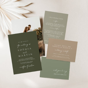 Modern Elegant Wedding RSVP Cards