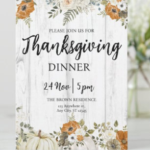 Grateful and Blessed Pumpkin Flowers Thanksgiving  Apron