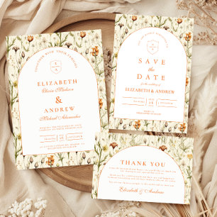 Vintage Garden Floral Wedding Save The Date