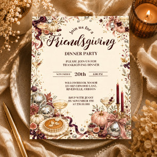 Glamourous Disco Friendsgiving Paper Cups